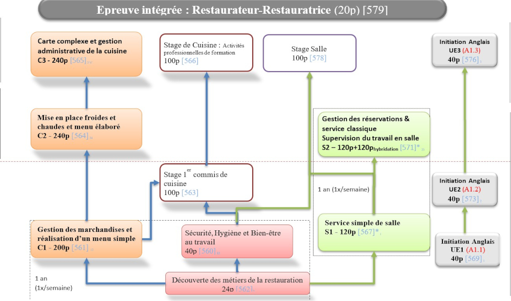 Organigramme : Restaurateur-Cuisinier