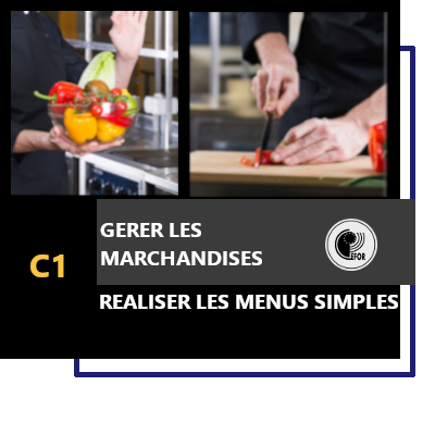 Gestion des marchandises et réalisation d'un menu simple