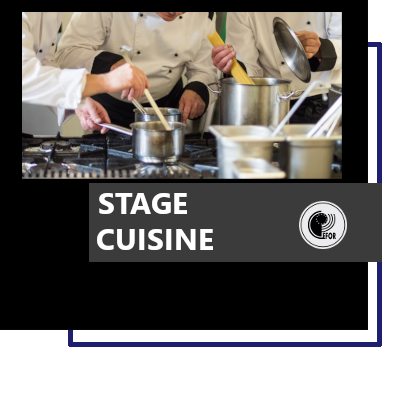 Stage de cuisine : activités professionnelles de formation