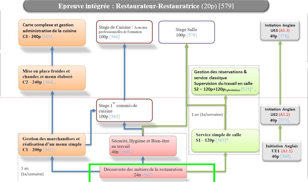 Organigramme : Restaurateur-Cuisinier